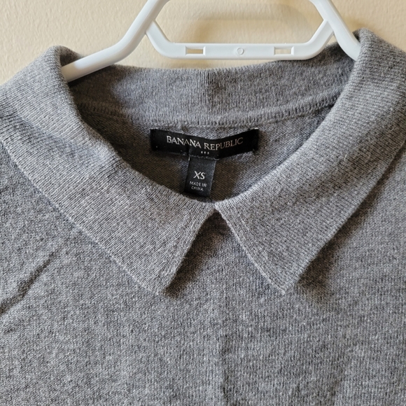 Women Banana Republic Dark Grey Shirt - Picture 2 of 6